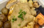 Chicken Mushroom Gravy with Potatoes