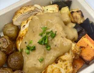 Chicken Mushroom Gravy with Potatoes