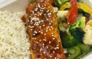 Salmon Honey Garlic with Sweet Potato