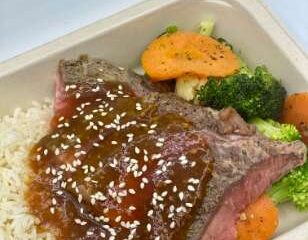 Steak Honey Garlic with Potatoes