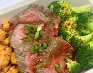 Steak Sweet Chilli with Potatoes